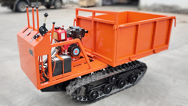 山地運料易陷車履帶手推運輸車穩(wěn)前行-春云機械