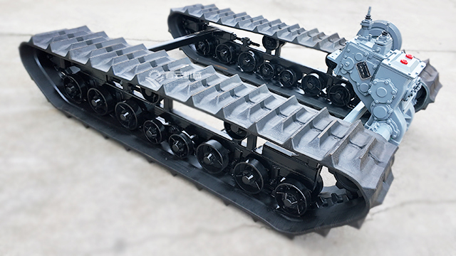 春云履帶底盤組成加粗車架防滑承重強！