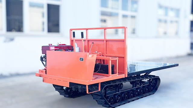 自卸平板履帶車